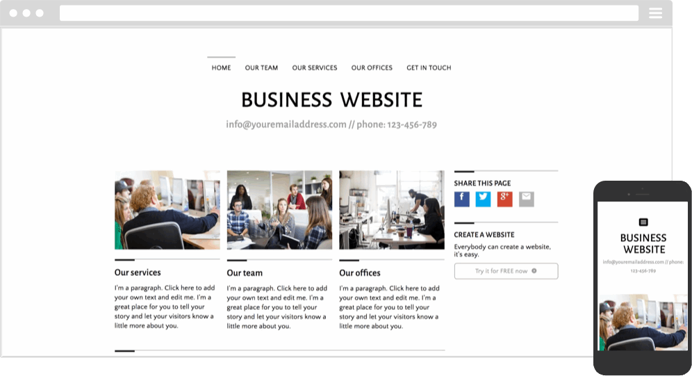 business website